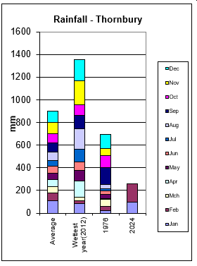 Rainfall chart